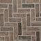 Msi Noble Red Clay Brick 125  W x 255  L Tumbled herringbone Mosaic Sheet Floor AndWall Tile ZOR-MD-0537-SAM - alternate 3